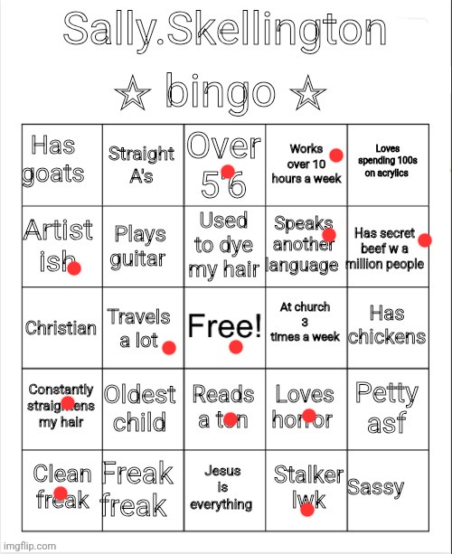 No bingo | image tagged in sally is the best i love her sm | made w/ Imgflip meme maker