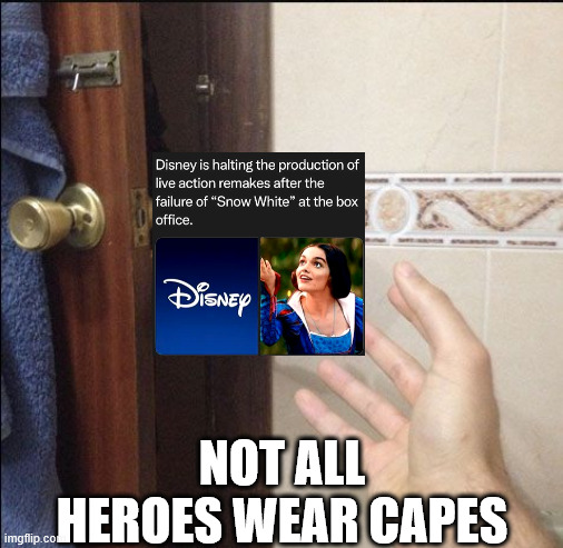 We never said thank you, and we never have to | NOT ALL HEROES WEAR CAPES | image tagged in not all heroes wear capes,disney | made w/ Imgflip meme maker
