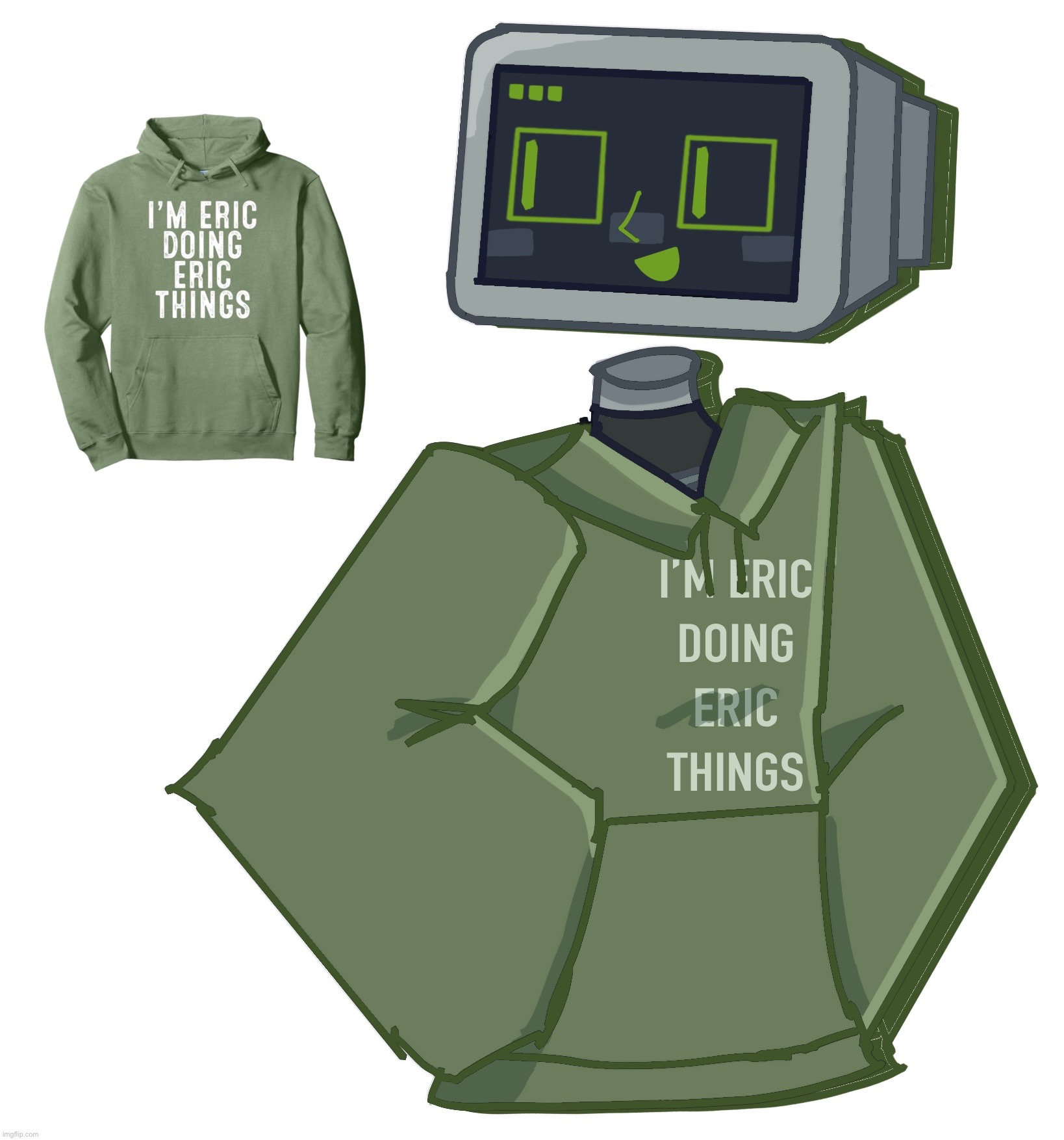 Eric wearing a hoodie | made w/ Imgflip meme maker