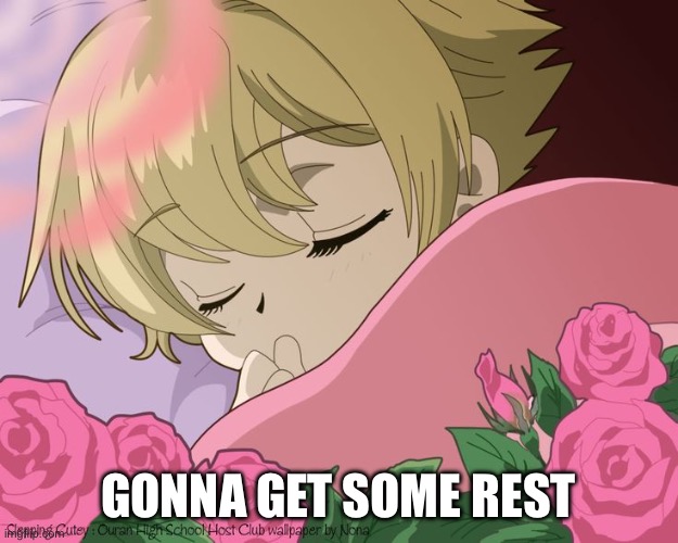 GONNA GET SOME REST | image tagged in cute,anime,sleep | made w/ Imgflip meme maker