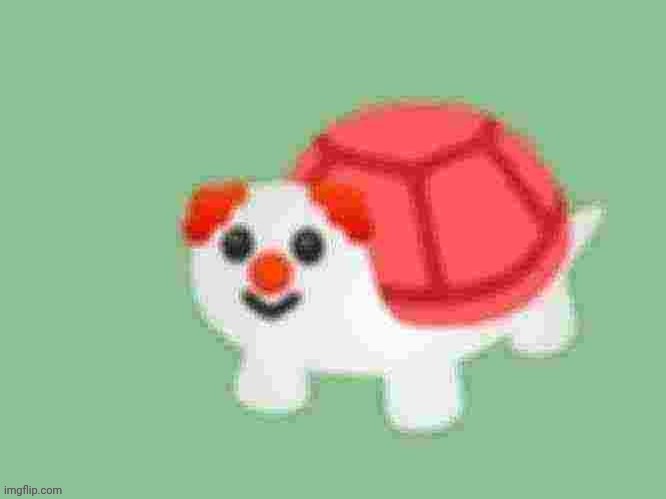 low sperm count turtle | image tagged in low quality turtle clown | made w/ Imgflip meme maker