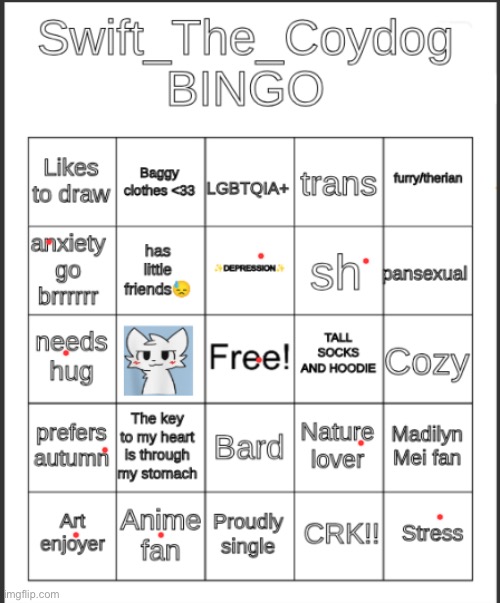Ignore my laugh | image tagged in swift_the_coydog bingo | made w/ Imgflip meme maker