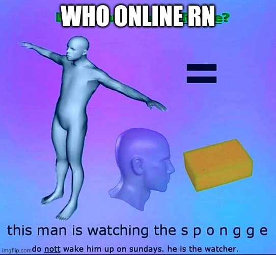 have you seen the future? | WHO ONLINE RN | image tagged in have you seen the future | made w/ Imgflip meme maker