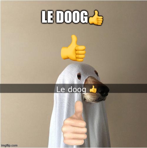 Le doog | image tagged in le doog | made w/ Imgflip meme maker