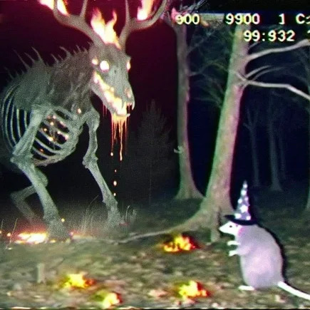 Opossum Wizard Blank Meme Template