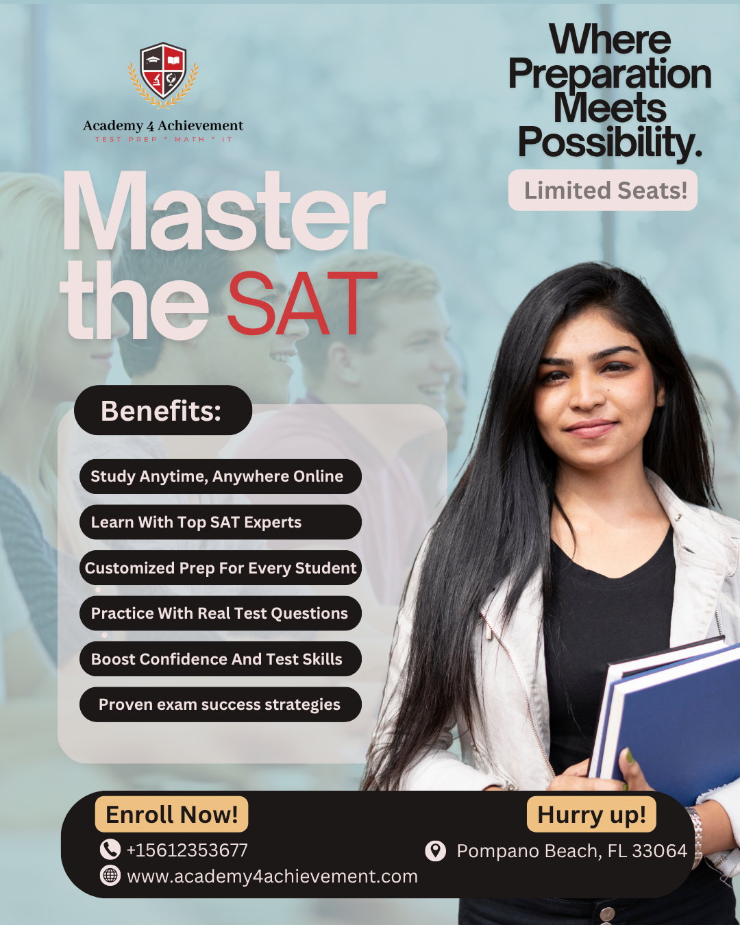 Achieve Your Best with Online SAT Prep Blank Meme Template