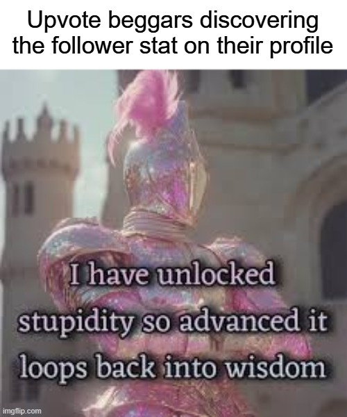 I sure hope this doesn't start another war | Upvote beggars discovering the follower stat on their profile | image tagged in stupid,balls | made w/ Imgflip meme maker