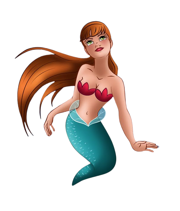 ginger mermaid Blank Meme Template