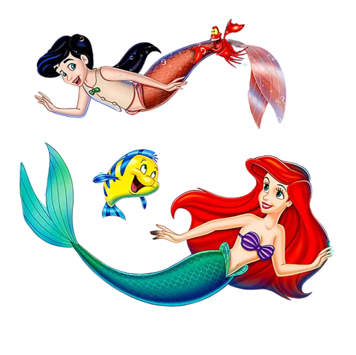 ariel and her family Blank Meme Template