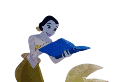 High Quality belle mermaid Blank Meme Template