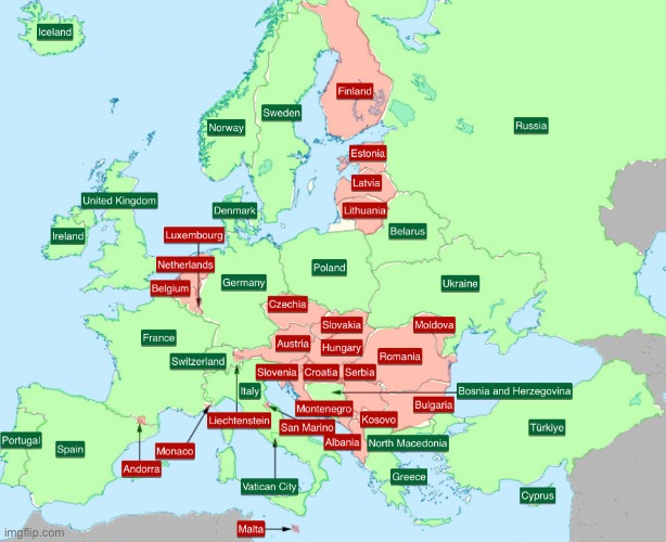 Brit labels countries in Europe | made w/ Imgflip meme maker