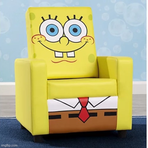 SpongeBob Ashley furniture chair | image tagged in spongebob ashley furniture chair | made w/ Imgflip meme maker