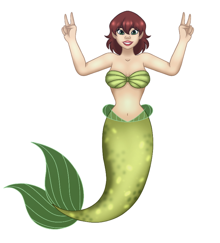 fun mermaid Blank Meme Template