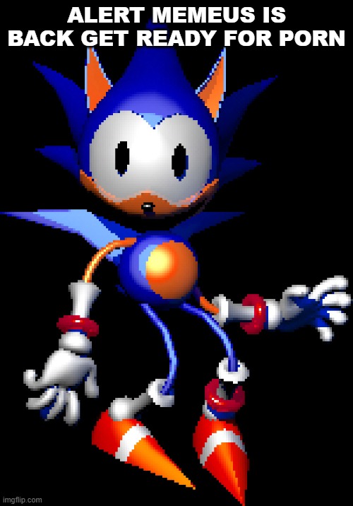 Rewrite Sonic | ALERT MEMEUS IS BACK GET READY FOR PORN | image tagged in rewrite sonic | made w/ Imgflip meme maker