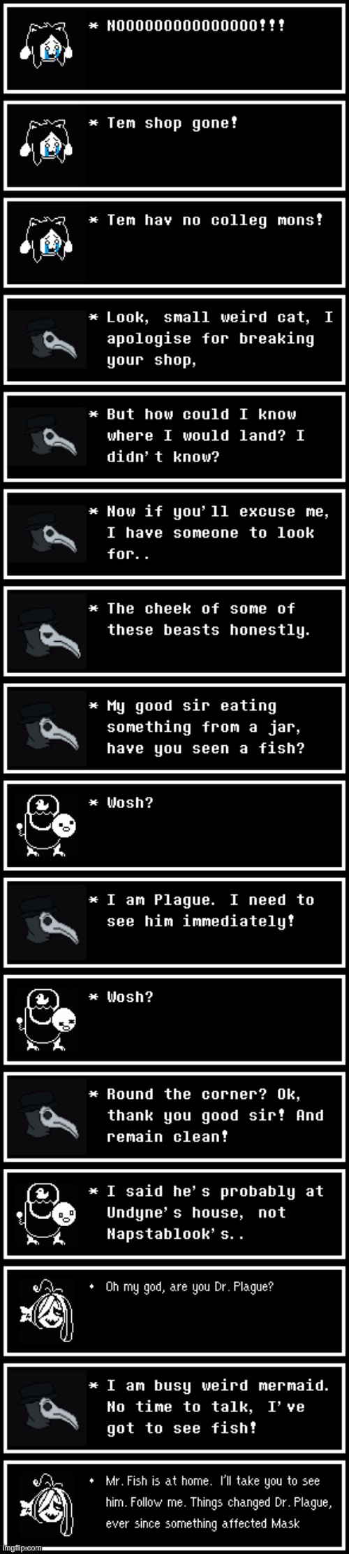 Plague has finally returned from Deltarune | made w/ Imgflip meme maker