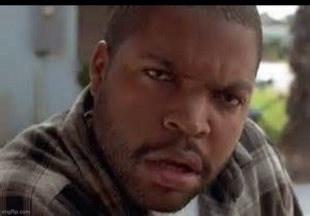 Wtf look face ice cube friday | image tagged in wtf look face ice cube friday | made w/ Imgflip meme maker
