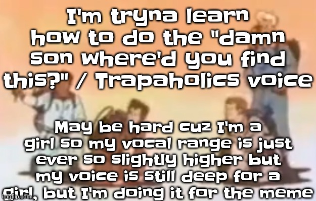 Wyoming population lore | I'm tryna learn how to do the "damn son where'd you find this?" / Trapaholics voice; May be hard cuz I'm a girl so my vocal range is just ever so slightly higher but my voice is still deep for a girl, but I'm doing it for the meme | image tagged in wyoming population lore | made w/ Imgflip meme maker