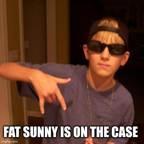 rapper nick | FAT SUNNY IS ON THE CASE | image tagged in rapper nick | made w/ Imgflip meme maker