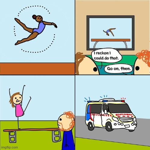 I Could Do That | image tagged in comics | made w/ Imgflip meme maker