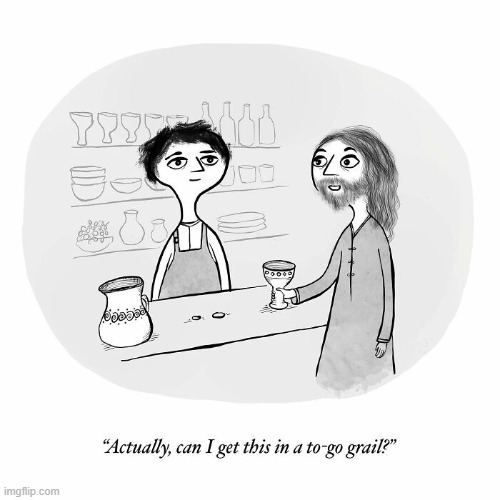 Jesus To Go | image tagged in comics | made w/ Imgflip meme maker