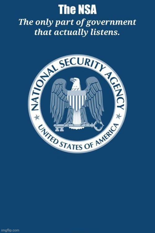 NSA motto Blank Meme Template