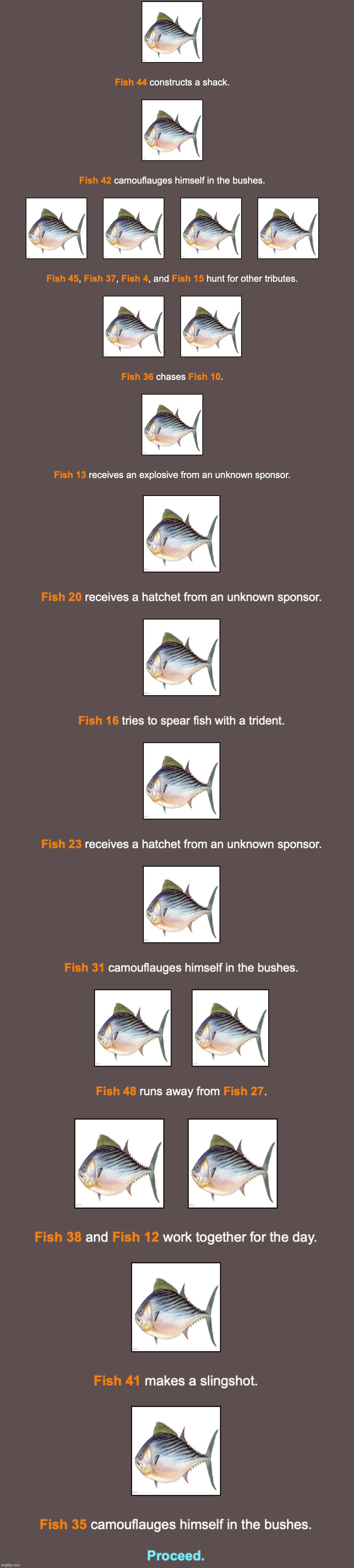 Fish 16 is our first cannibal | made w/ Imgflip meme maker