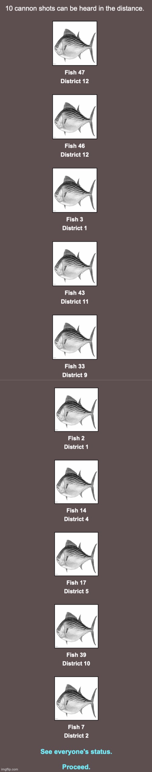 10 fishes in day 1, kinda brutal tbh | made w/ Imgflip meme maker