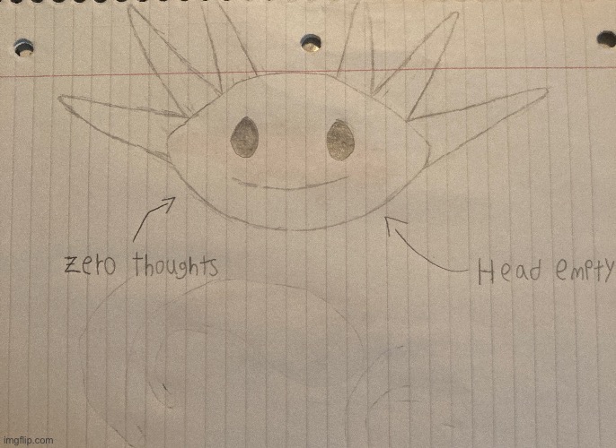 Gonna start making axolotls my thing :ρ | made w/ Imgflip meme maker