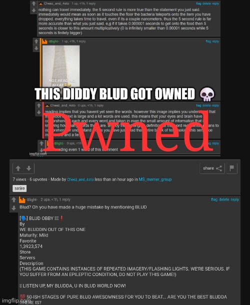 Pwned | made w/ Imgflip meme maker