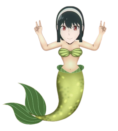 mermaid yor forger Blank Meme Template