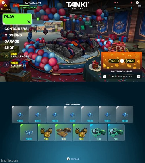 Tanki's having an anniversary update and sale going on rn | image tagged in tanki online,gaming,video games,nintendo switch,screenshots | made w/ Imgflip meme maker