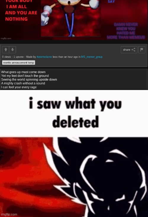 image tagged in i saw what you deleted | made w/ Imgflip meme maker