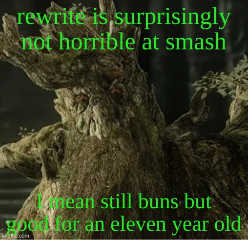 Hecate | rewrite is surprisingly not horrible at smash; I mean still buns but good for an eleven year old | image tagged in hecate | made w/ Imgflip meme maker
