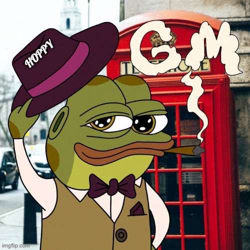 happy smile day | HOPPY | image tagged in hoppy,happy smile day,crypto,gm,good morning | made w/ Imgflip meme maker