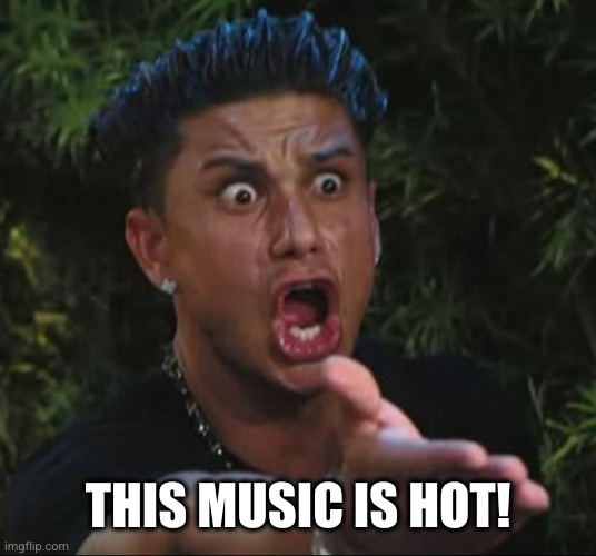 DJ Pauly D Meme | THIS MUSIC IS HOT! | image tagged in memes,dj pauly d | made w/ Imgflip meme maker