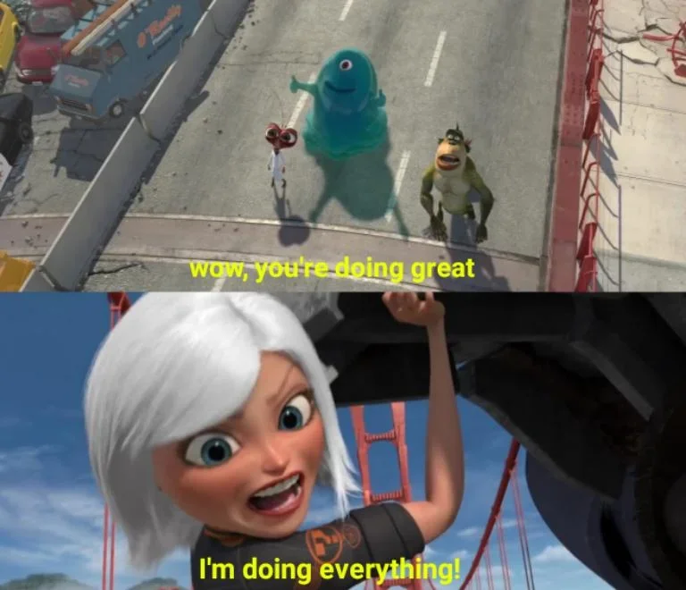 you're doing great i'm doing everything Blank Meme Template