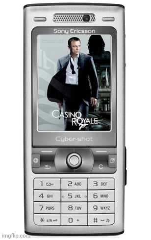Sony Ericsson K800i Casino Royale 007 | image tagged in sony ericsson k800i,sony ericsson,casino royale,007,mobile | made w/ Imgflip meme maker