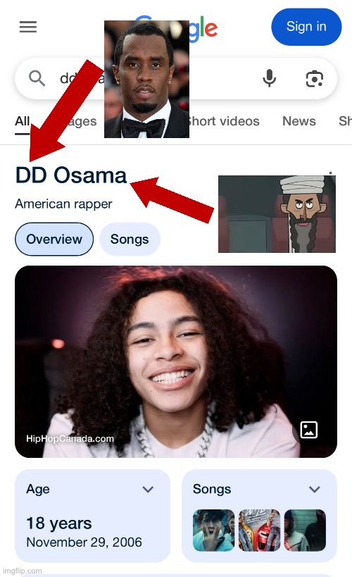 DD Osama is the worst rap name ever | image tagged in dd osama,name soundalikes,diddy,osama bin laden,p diddy,diddy kong | made w/ Imgflip meme maker