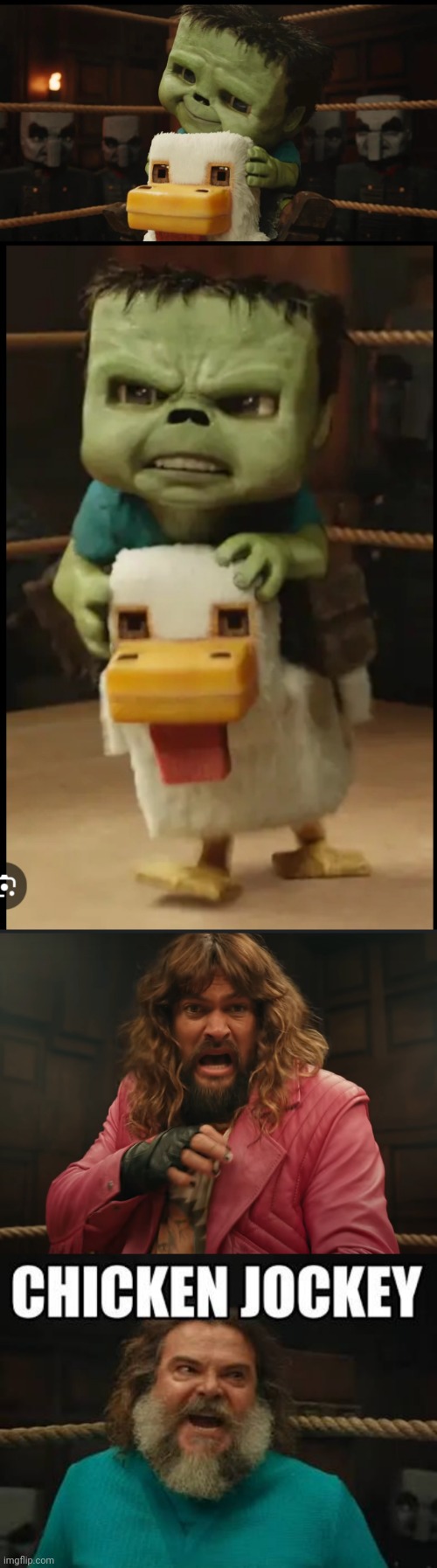 image tagged in chicken jockey cute,chicken jockey,garrett | made w/ Imgflip meme maker
