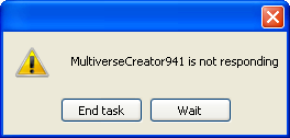 multivercreator941 is not responding Blank Meme Template