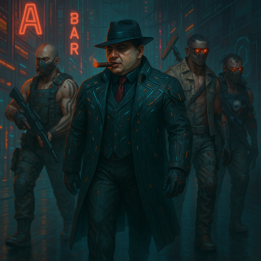 Cyberpunk Capone Blank Meme Template