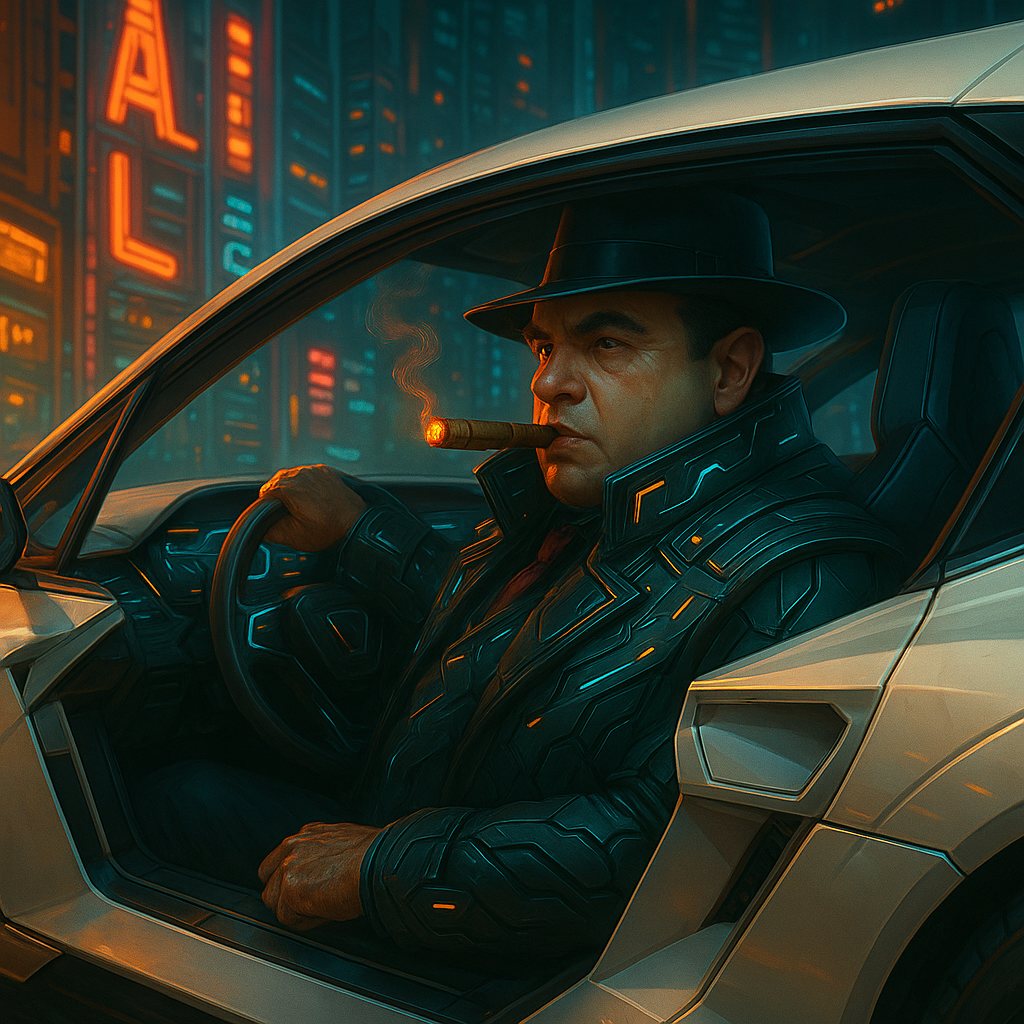 Cyberpunk Capone Blank Meme Template