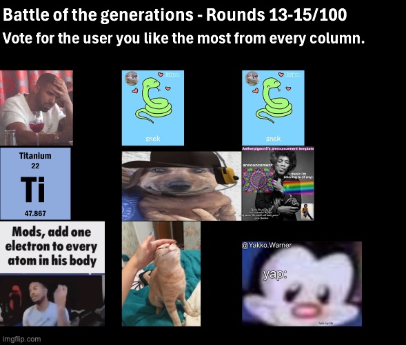 image tagged in battle of the generations | made w/ Imgflip meme maker