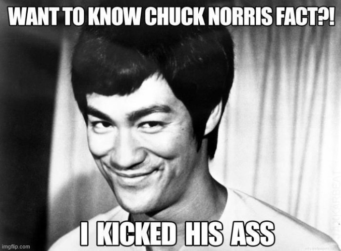 Funfact | image tagged in brucelee,kungfu,movies,lattice climbing,climb,memes | made w/ Imgflip meme maker