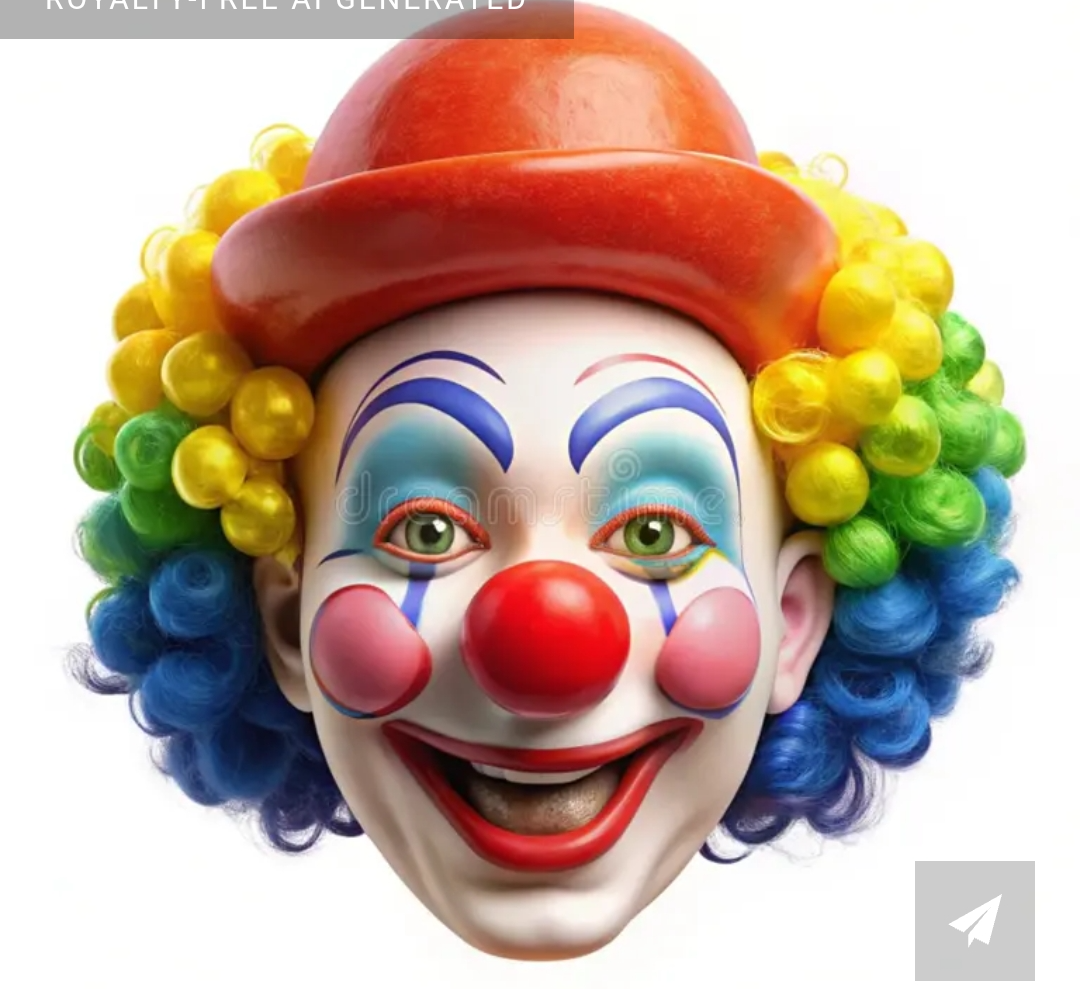 Clown face no crown Blank Meme Template