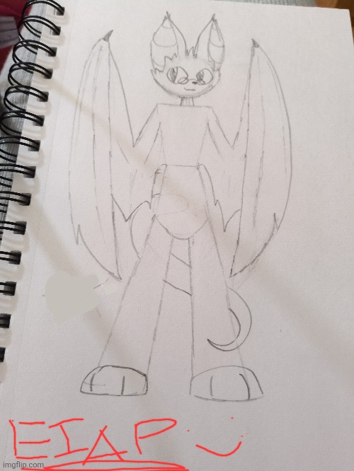 b a t (had to repost; forgot to censor my real name-) | image tagged in furry,art,the furry fandom | made w/ Imgflip meme maker