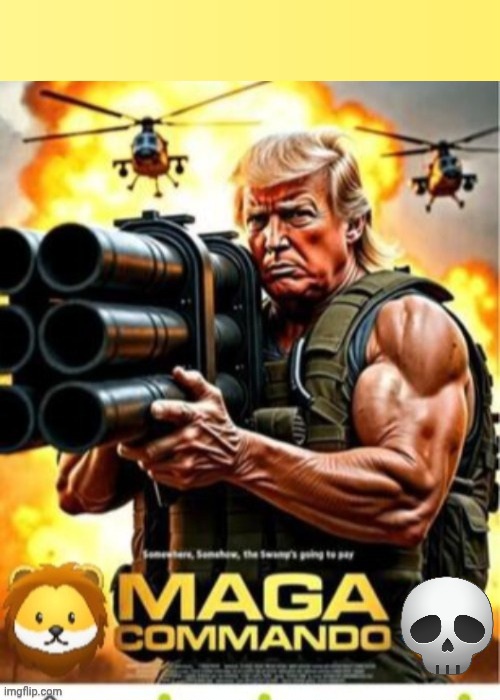 Trump Commando Blank Meme Template