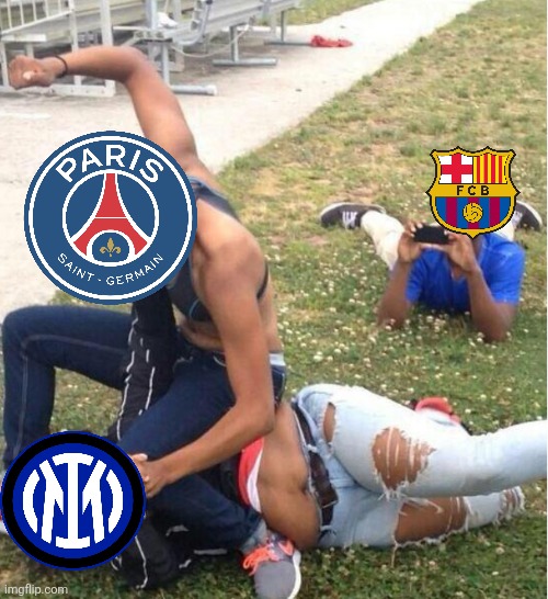 Did any of yall watch the champions league final tonight? | image tagged in guy recording a fight | made w/ Imgflip meme maker