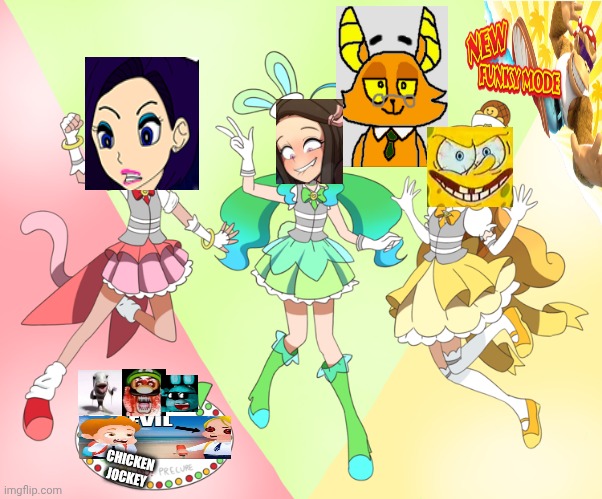 Go Go Go! Precure But Epik | CHICKEN JOCKEY | image tagged in funny,epic,swag,fanny | made w/ Imgflip meme maker