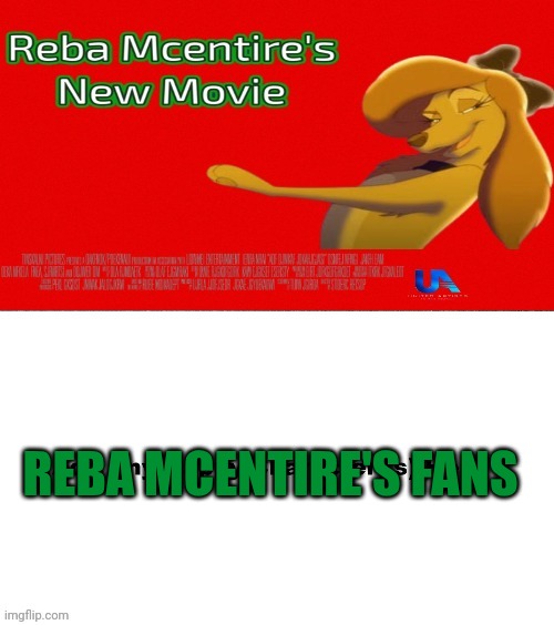 Reba Fans Go See Her New MGM/UA Animation Film | REBA MCENTIRE'S FANS | image tagged in any people of they are happy to reba her new animation movie by,united artists,reba mcentire,the fox and the hound 2,mgm | made w/ Imgflip meme maker